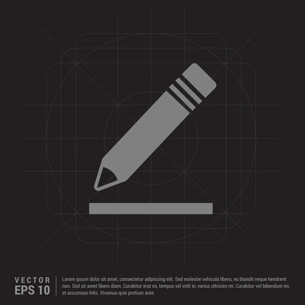 Écriture stylo icône — Image vectorielle
