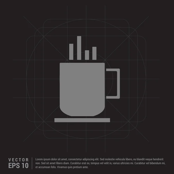 Taza de café icono — Vector de stock