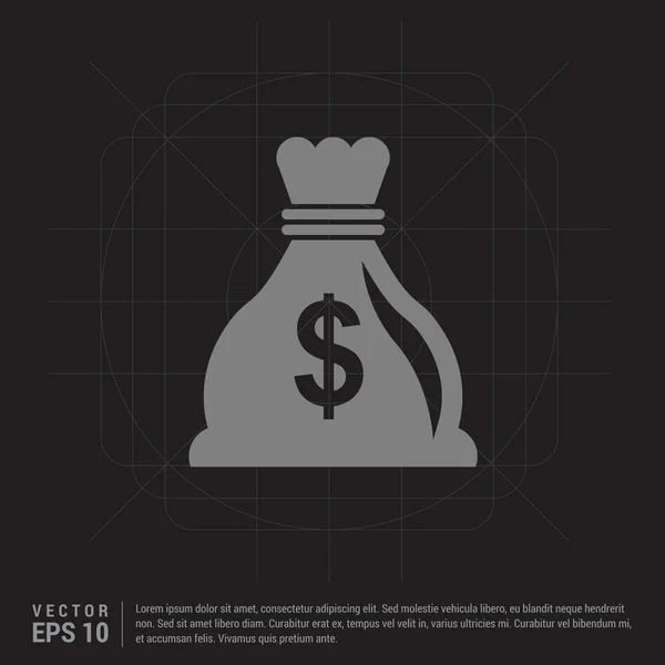 Web Pictografía del dinero — Archivo Imágenes Vectoriales