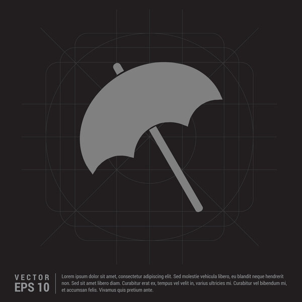 Икона пляжного зонтика