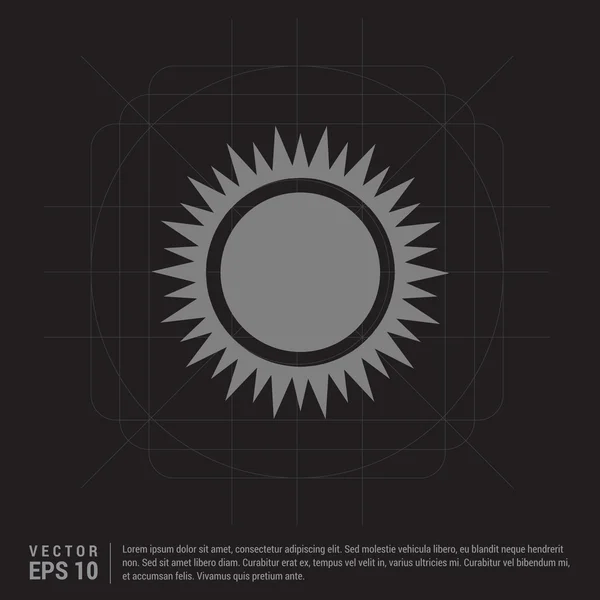 Sonne-Web-Symbol — Stockvektor