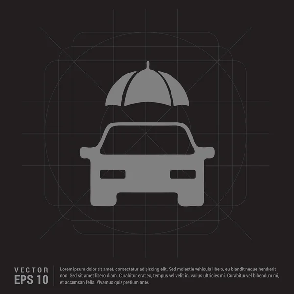 Icône de protection de voiture — Image vectorielle