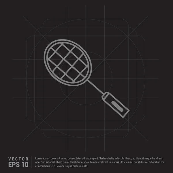 Badminton-Ikone — Stockvektor