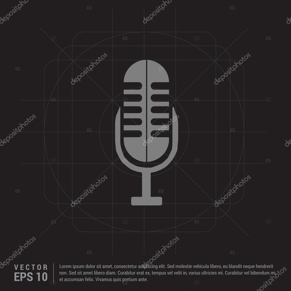 Pictogram microphone icon vector illustration