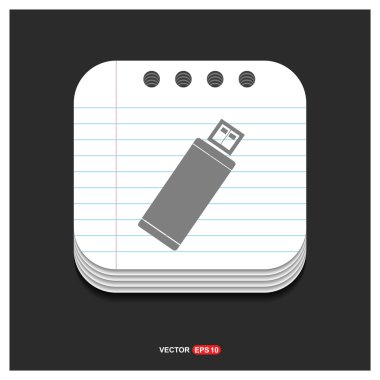 USB Flash sürücü simgesi