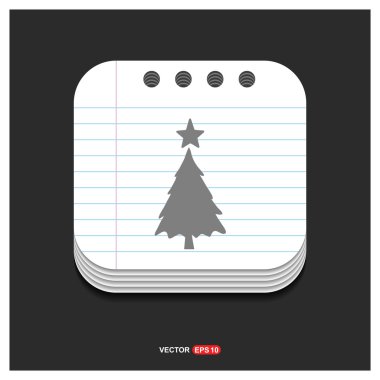 Noel ağacı simgesini