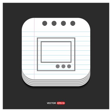 Web simgesi Tv düğmesi