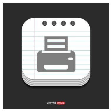 Yazıcı veya Faks simgesi