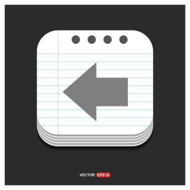 geri veya önceki simgesi