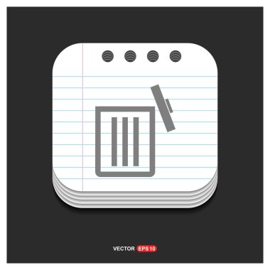 çöp kutusu simgesini