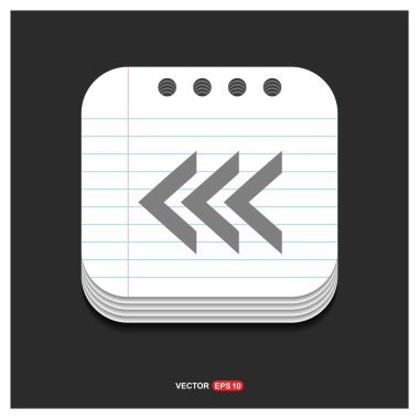 geri veya önceki simgesi