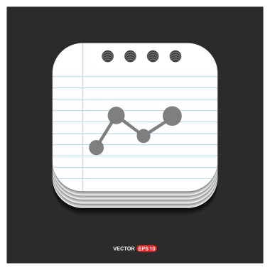 İş simgesi. Düz tasarım. 