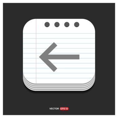 geri veya önceki simgesi