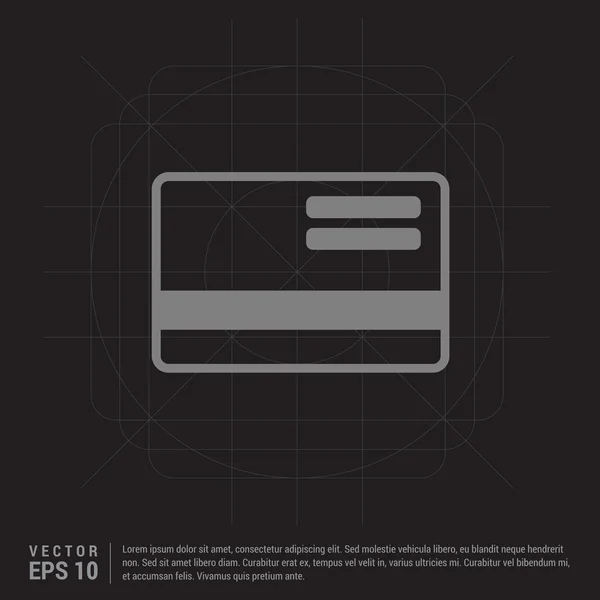 신용카드 아이콘 — 스톡 벡터