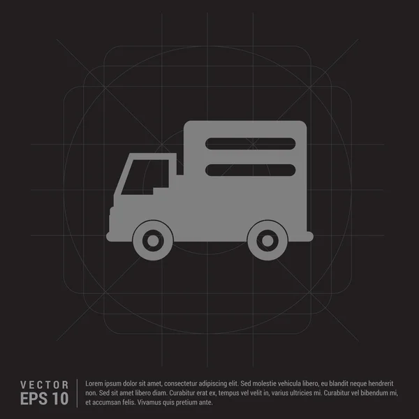 Kargo kamyonu simgesi — Stok Vektör