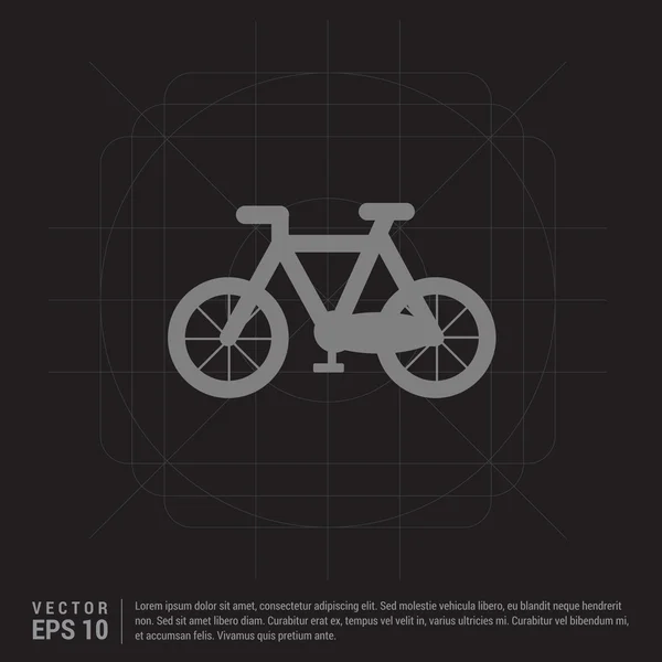 Ícone de bicicleta esporte — Vetor de Stock