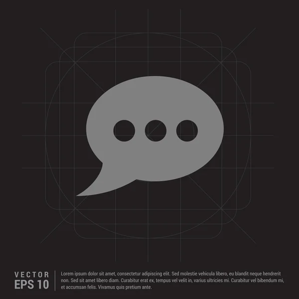 Icono de burbuja de diálogo — Archivo Imágenes Vectoriales