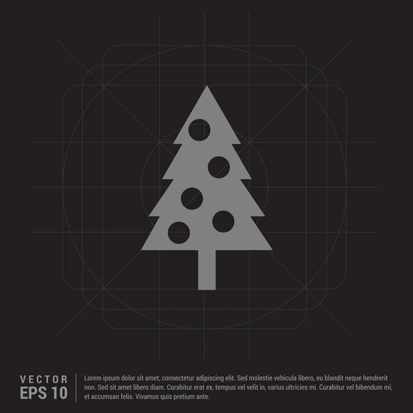 Neujahrsbaum-Symbol — Stockvektor