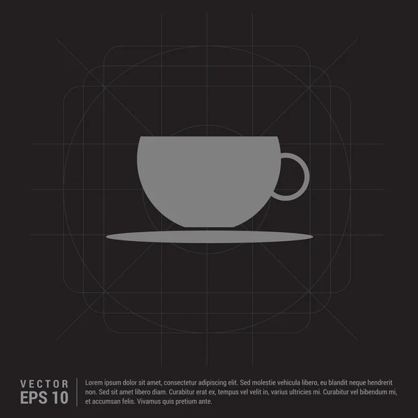 Taza de café y té Icono — Vector de stock