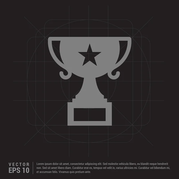 Web Trophy icono — Vector de stock