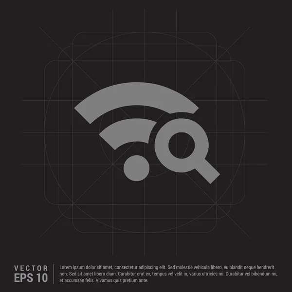 Icona wifi web — Vettoriale Stock