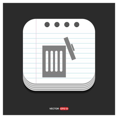 Sil, çöp kutusu simgesi