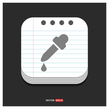 Pipet damlalık simgesini