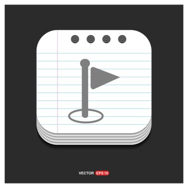 bayrak işareti simgesi