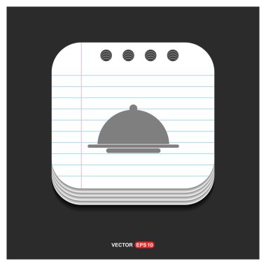 Restoran yemek simgesi