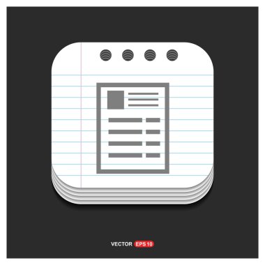 Kağıt belge simgesi