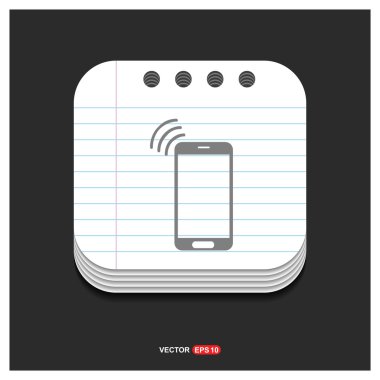 cep telefonu web simgesi. 