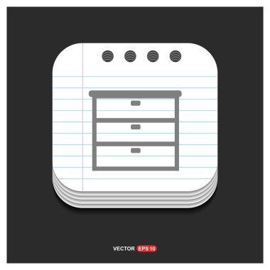 komodin mobilya simgesi