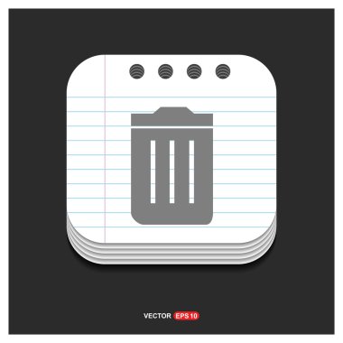 çöp kutusu simgesini