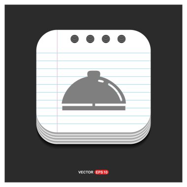 Restoran yemek simgesi