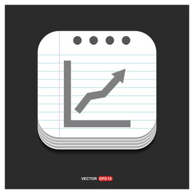 İlerleme grafik simgesi. 