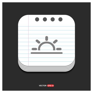 Gün batımı web simgesi