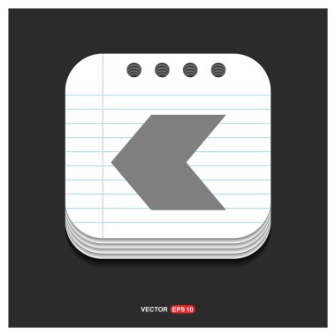 geri veya önceki simgesi