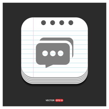 konuşma balonları simgesi