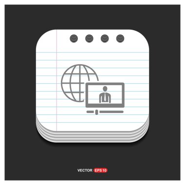 Web tarayıcı simgesi. 