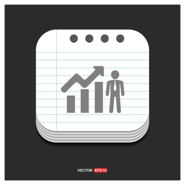 sunum tahtası düz simgesi