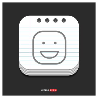 mutlu yüz smiley simgesi