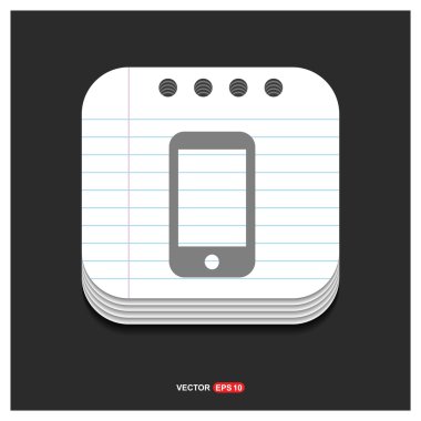 Modern smartphone simgesi