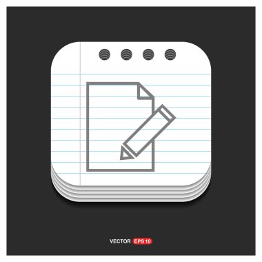 Düzenle, kurşun kalem simgesini