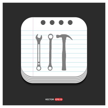 Onarım araçlar simgesi