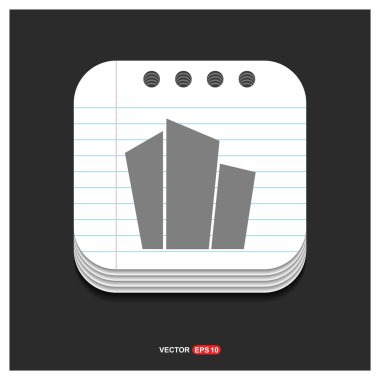 siluet bina simgesini