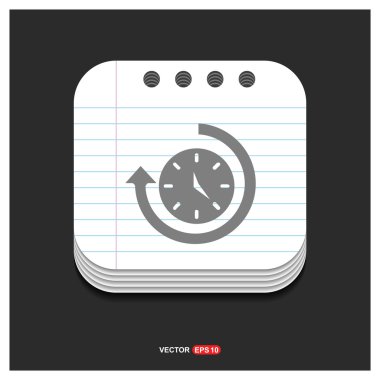 saat, update simgesi