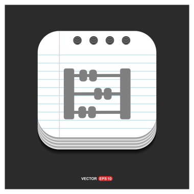 Vintage abacus simgesi