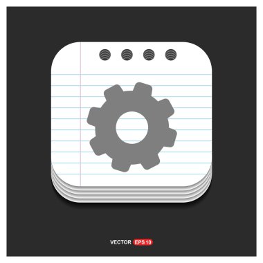 COG wheel, dişli, ayarları simgesi
