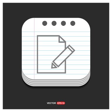 Düzenle, kurşun kalem simgesini