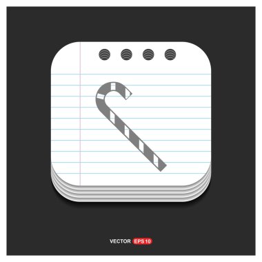 Noel candy cane simgesi